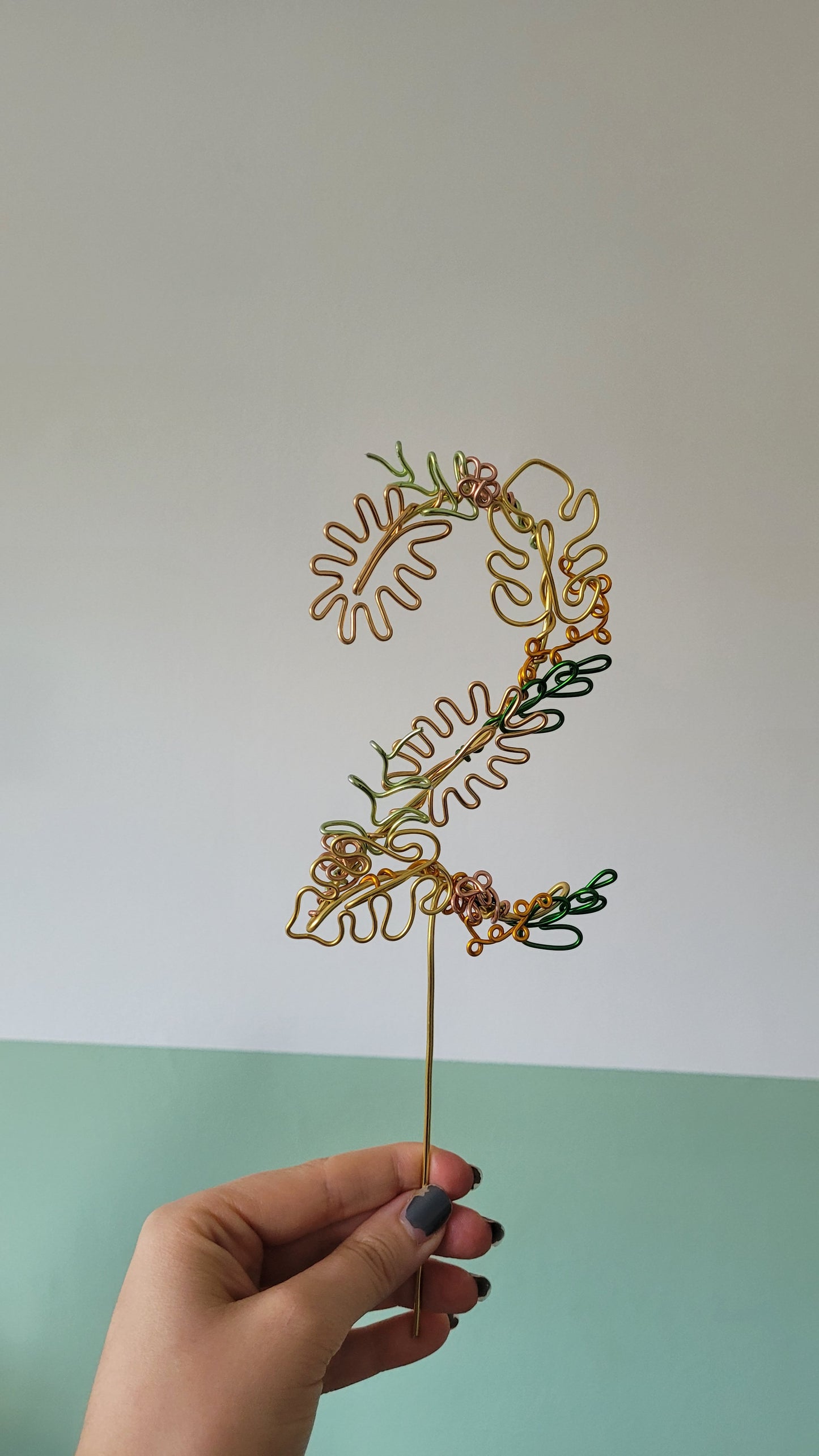 Safari Foliage Number Cake Topper