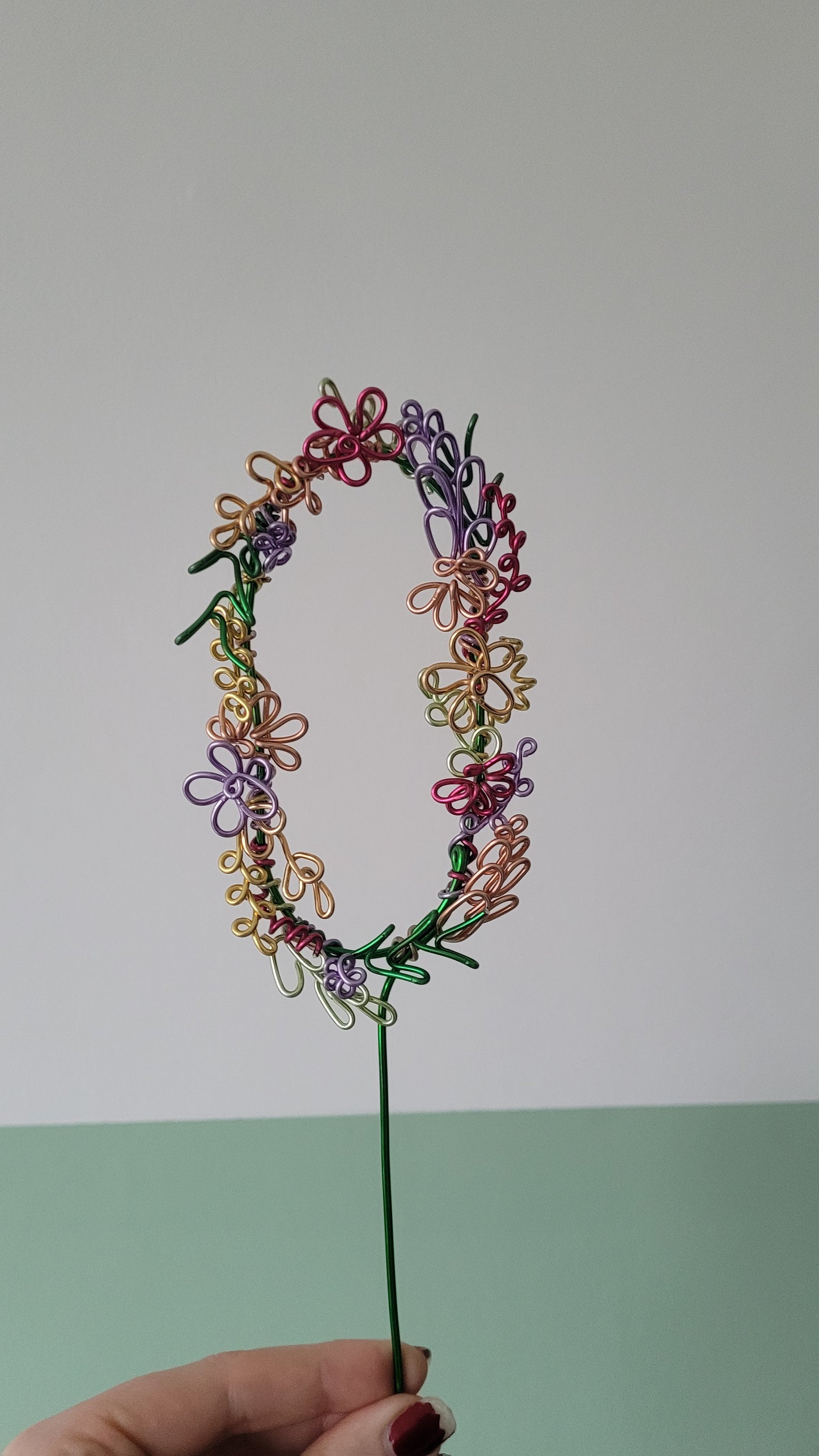 Spring Garden Floral Number Cake Topper