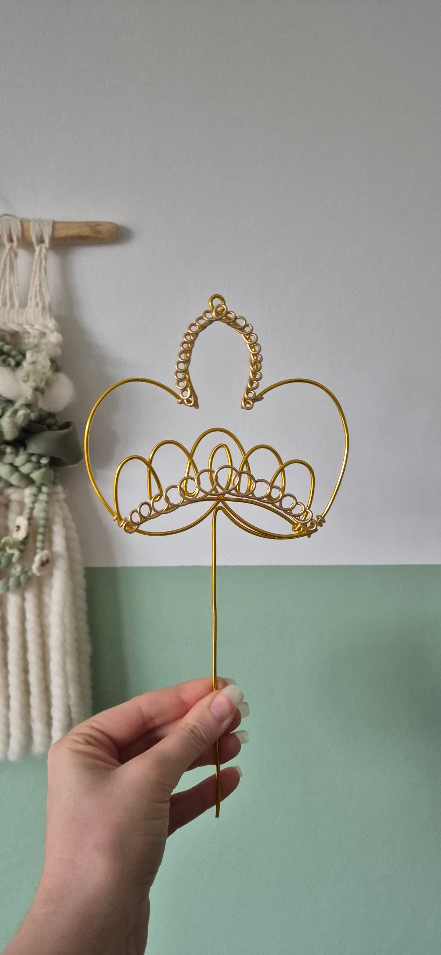 Gold Crown Cake Topper