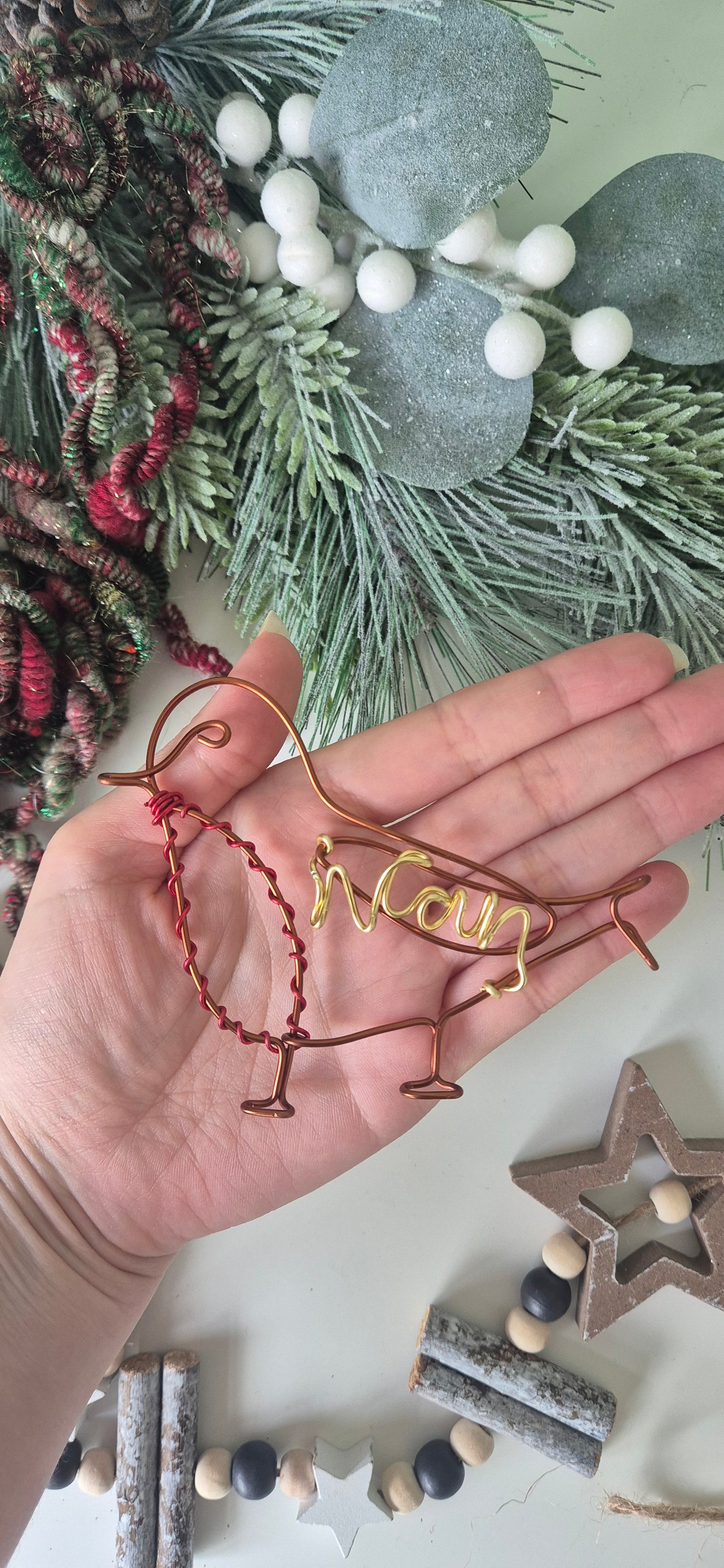 Wire robin (Personalised)