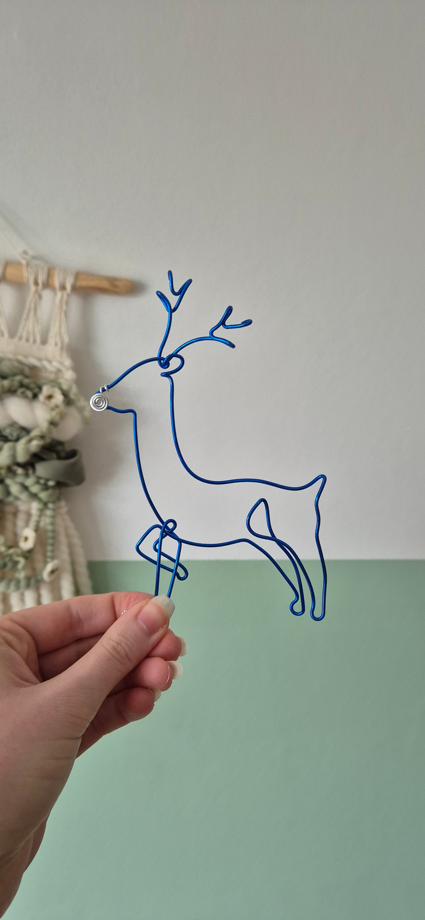 Wire reindeer (Personalised)