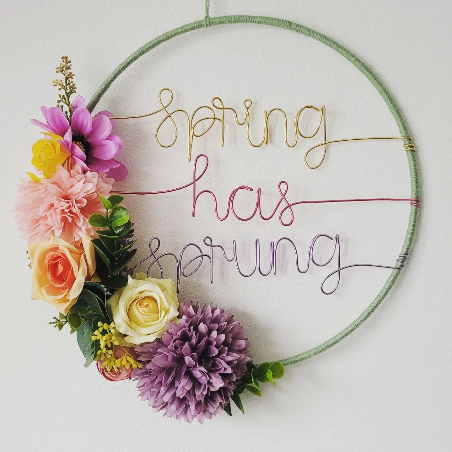 Hello Spring Door Hoop
