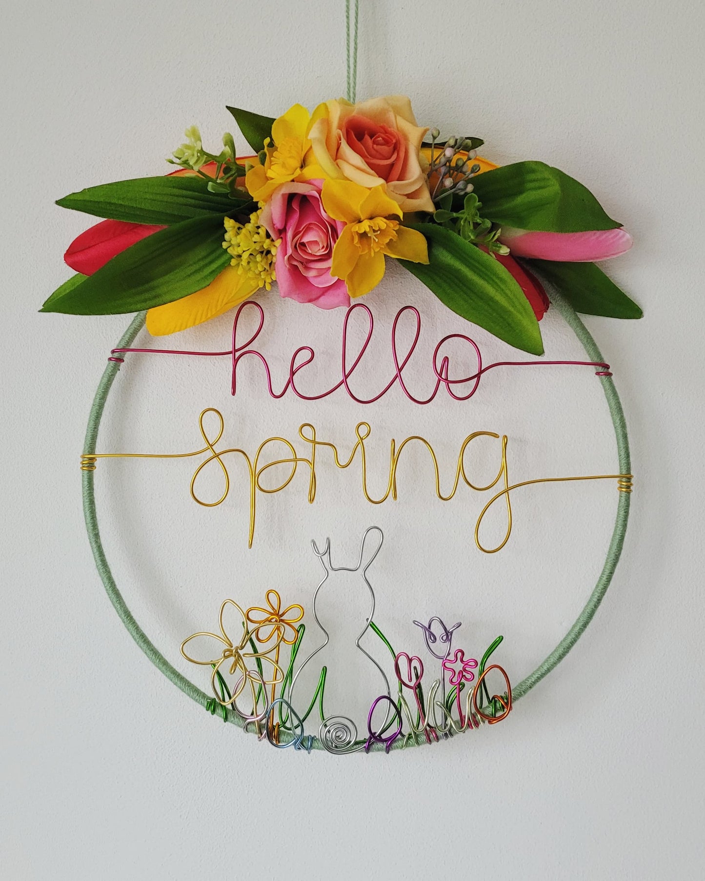 Hello Spring Door Hoop