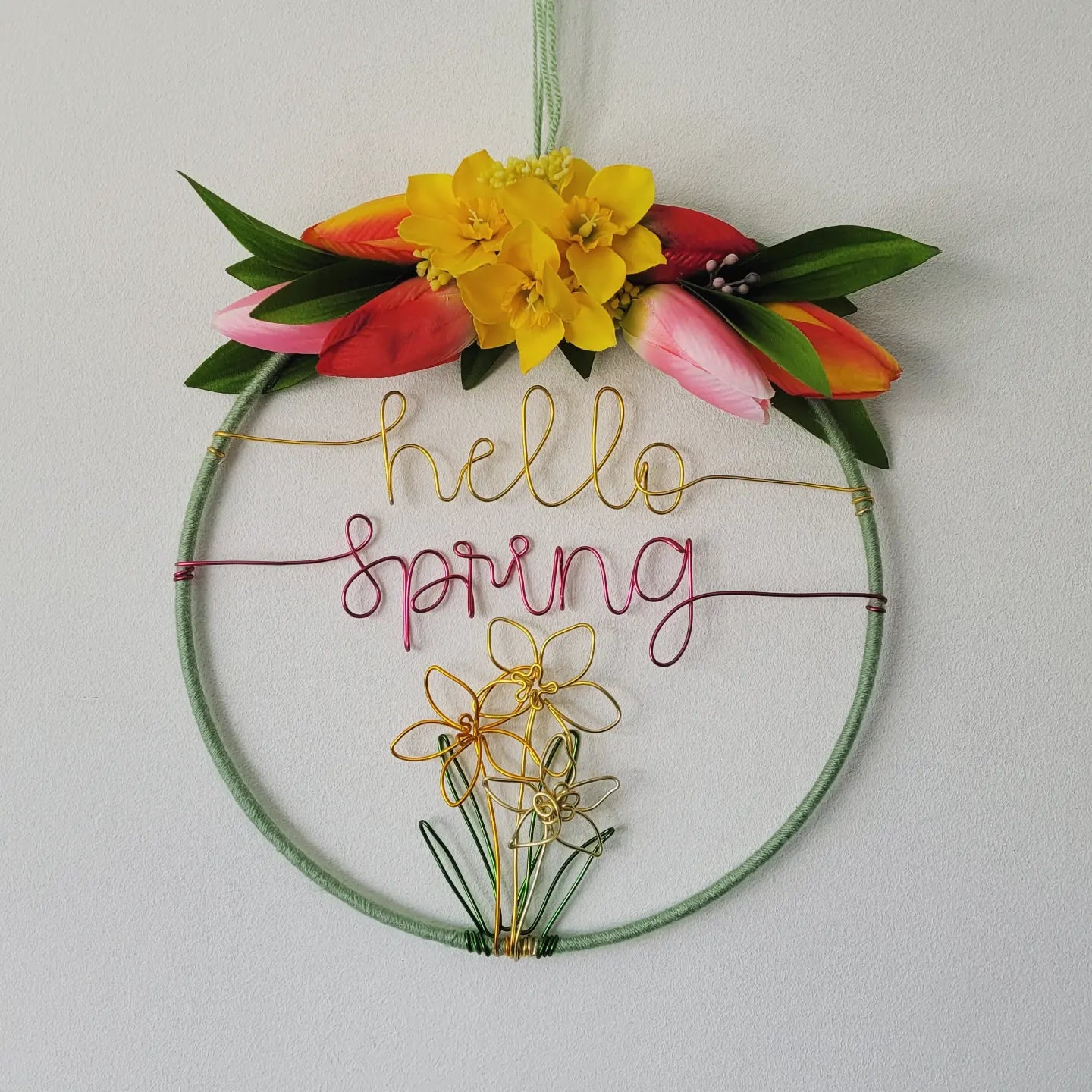 Hello Spring Door Hoop