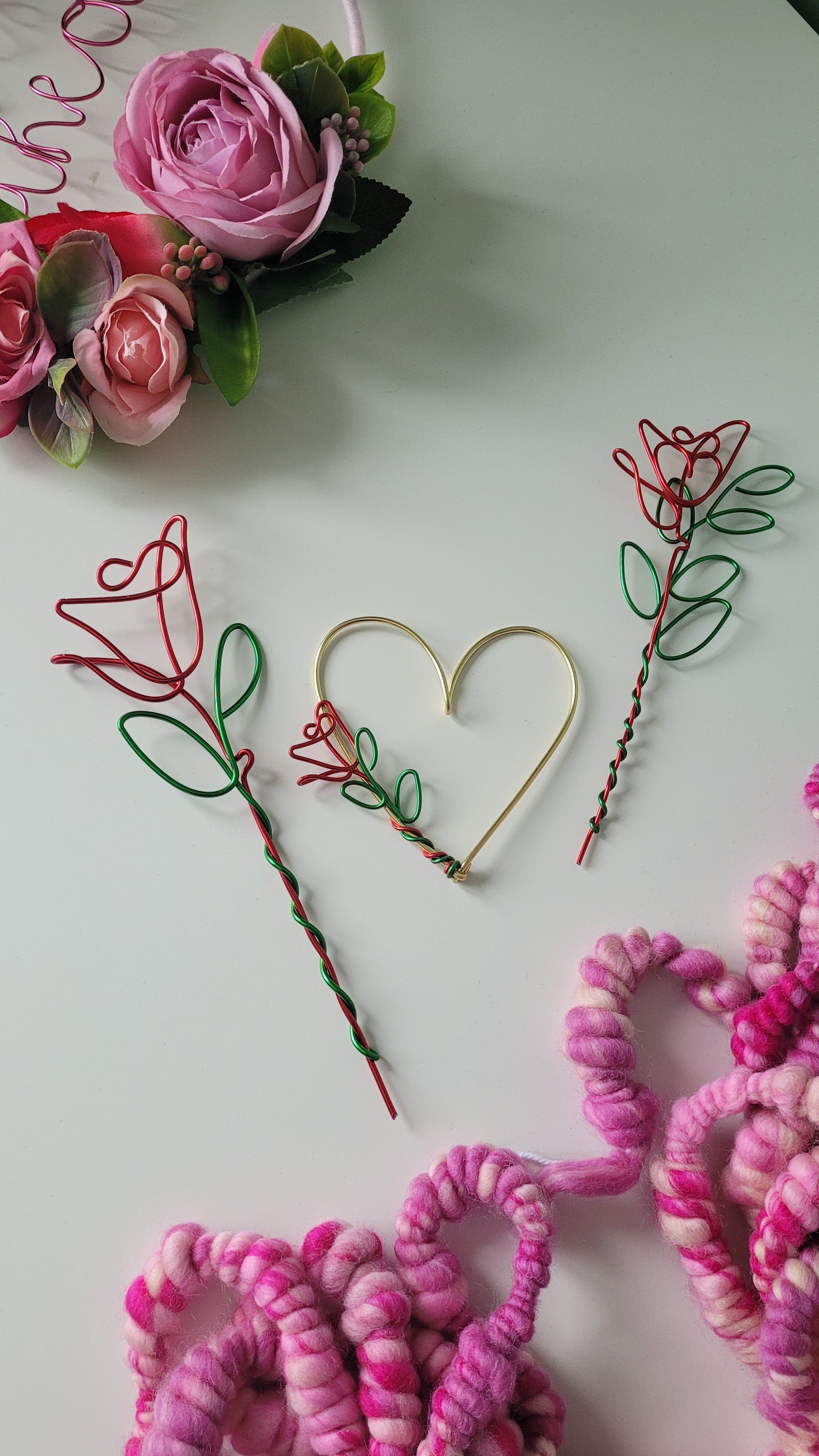 Love heart with rose