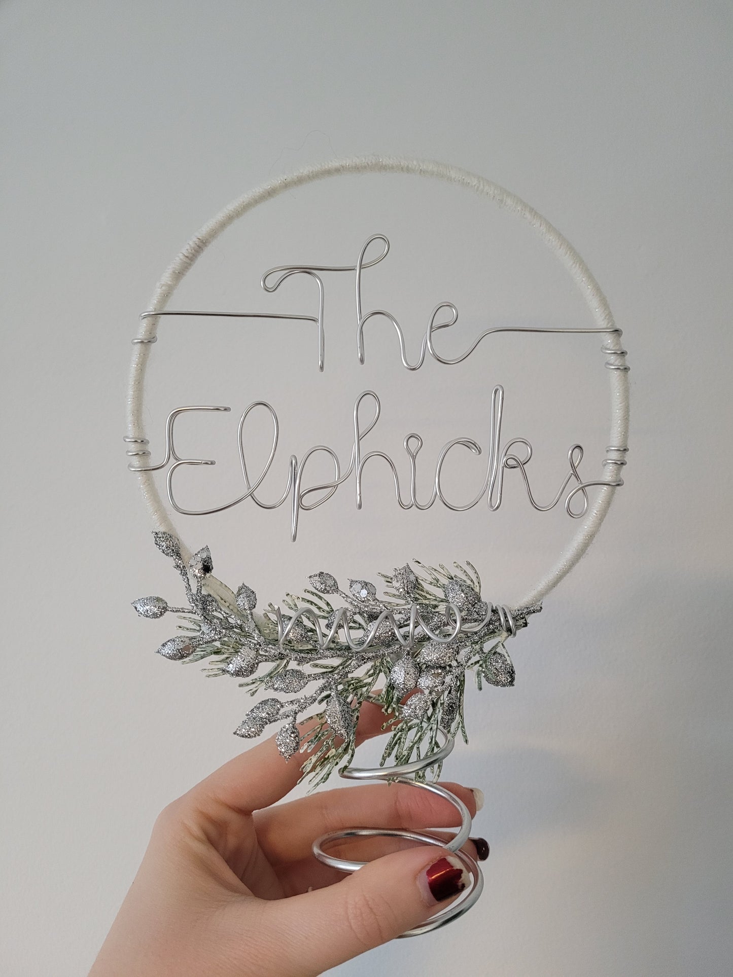 Surname Hoop Tree Topper