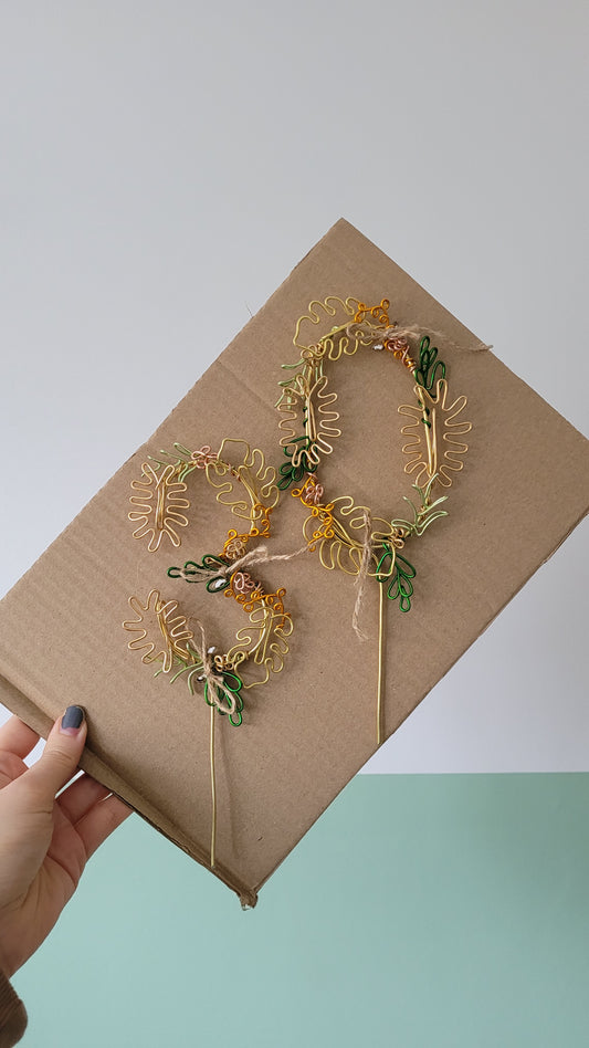 Safari Foliage Number Cake Topper
