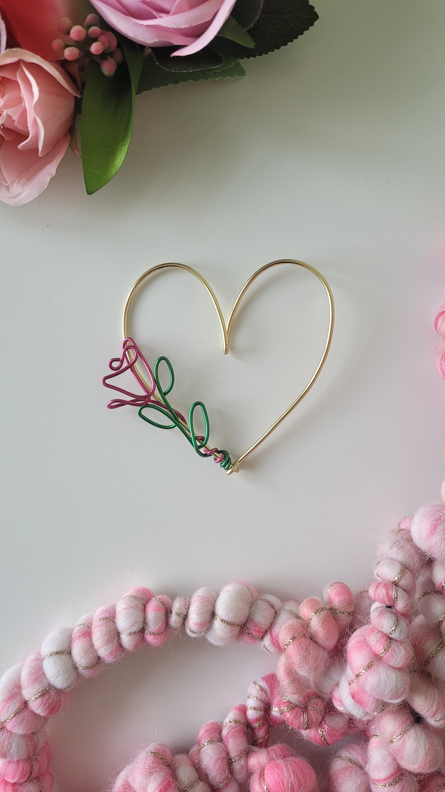 Love heart with rose