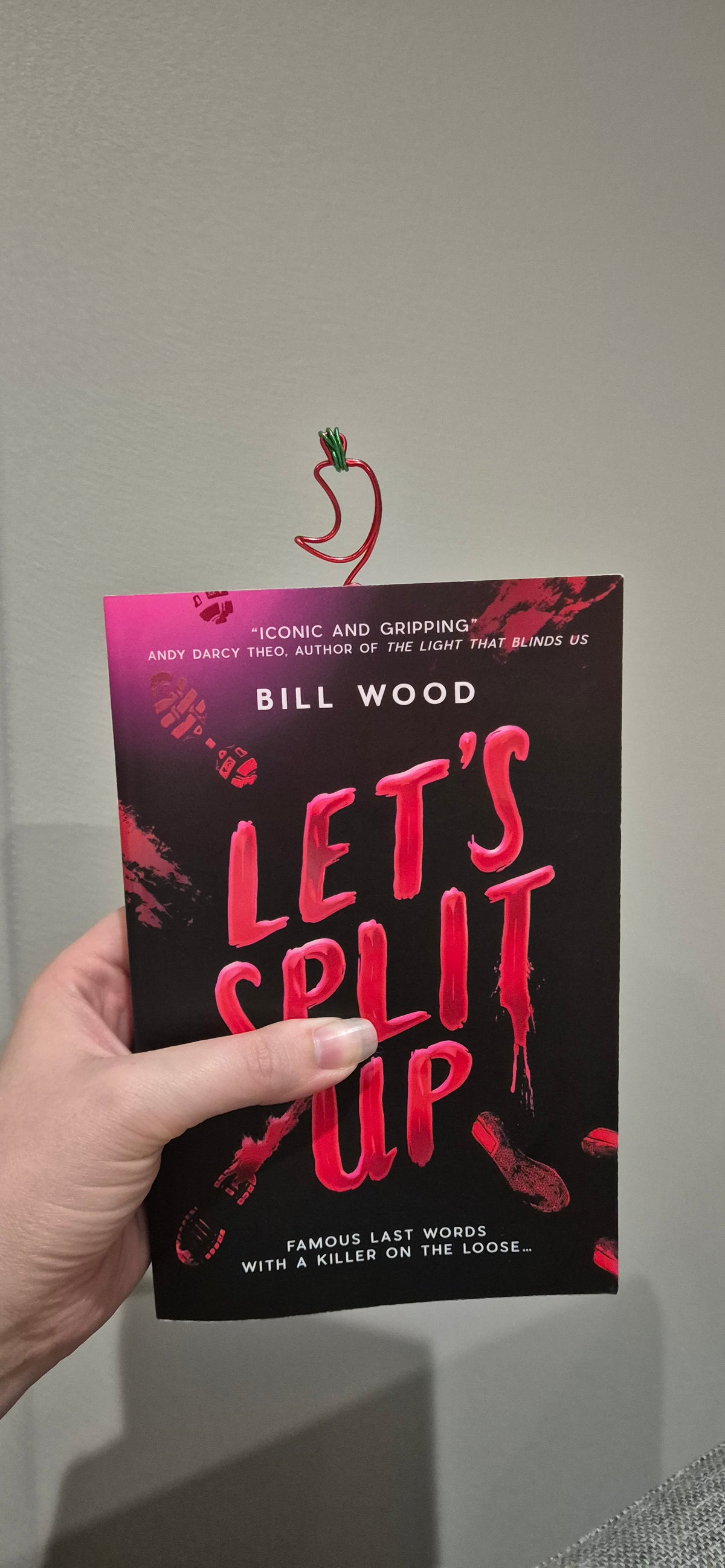 Spicy chilli bookmark (up to 12 characters)