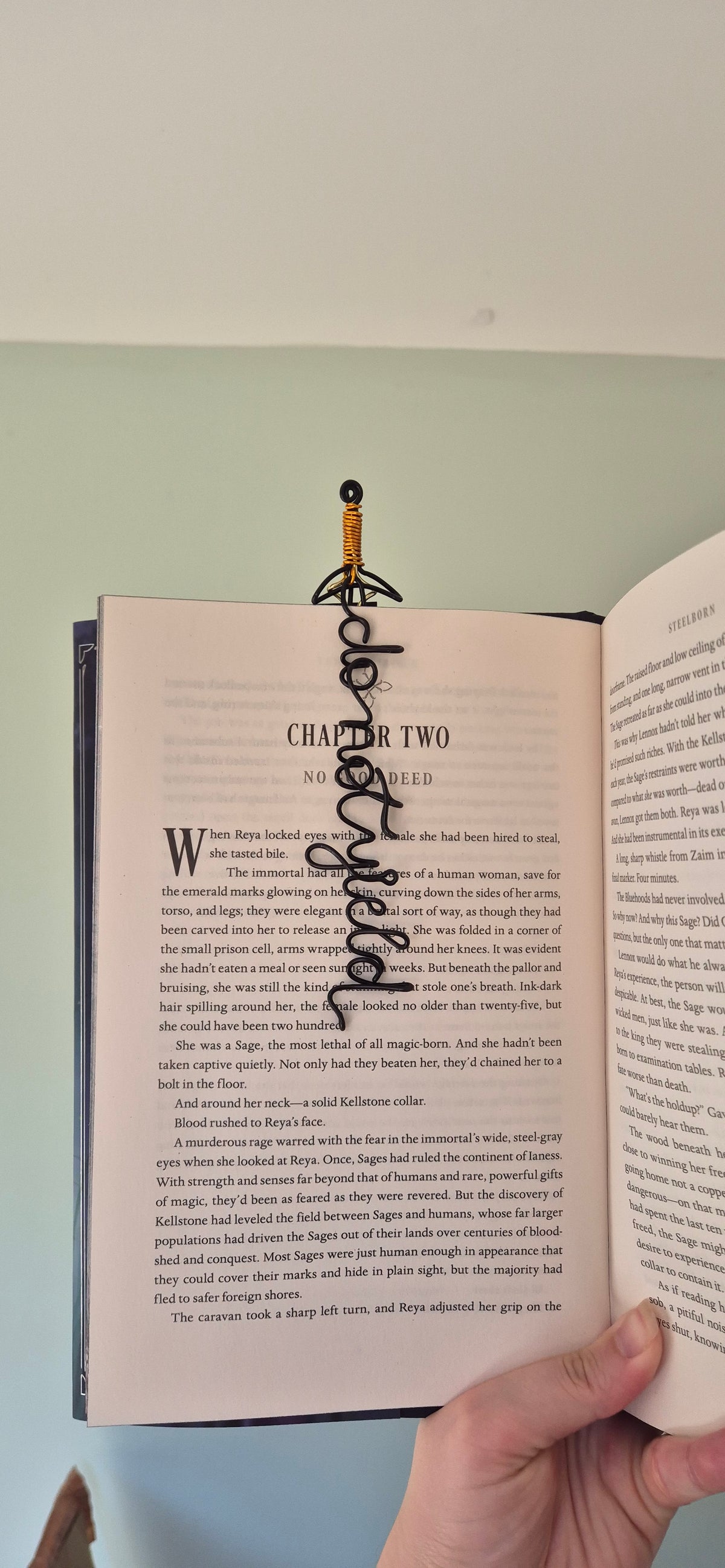 Sword bookmark (up to 12 characters)