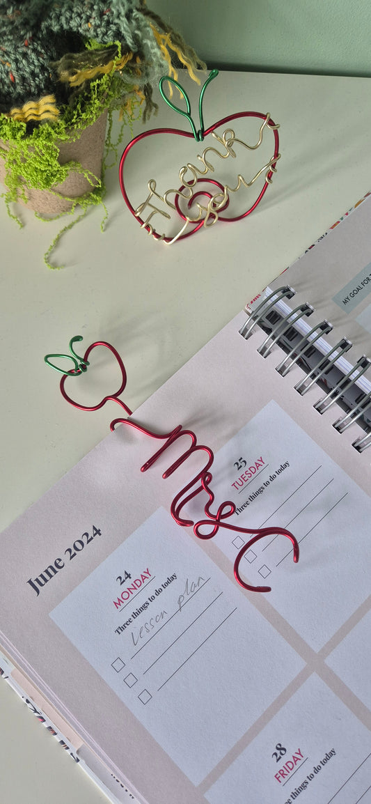 Teacher bookmark (up to 12 characters)